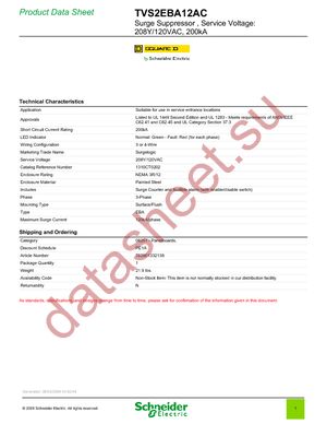 TVS2EBA12AC datasheet  